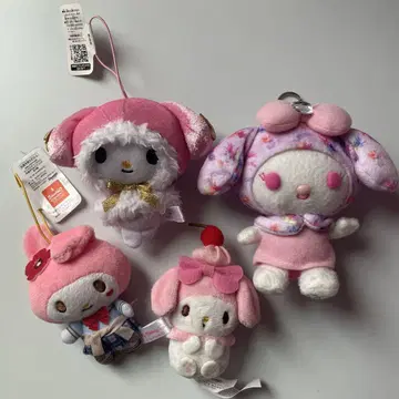 레어 마이멜로디 봉제 인형 스트랩 묶음 판매 레트로