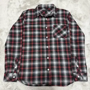 (격)in the attic 그런지 헤이세이 옴브레 체크 셔츠