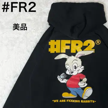 새상품급 에프알2 #FR2 후드티 후디 토끼 L 블랙