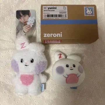 ZB1 한유진 유니니 zeroni 봉제 인형 트레이딩 카드