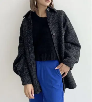 EMODA 웜 오버 셔츠 자켓