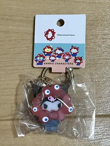산리오 만박 미야쿠미야쿠 클리어 컬러 키링 쿠로미