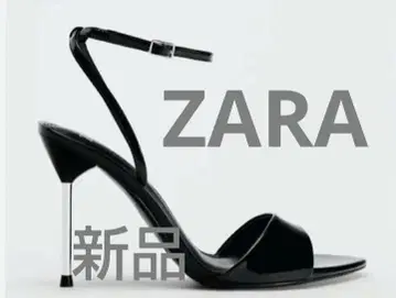 ZARA 메탈릭 힐 스트랩 샌들 새상품