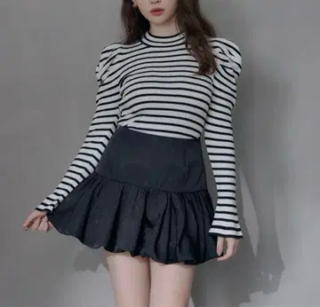 Her lip to Bubble Mini Skirt Black M