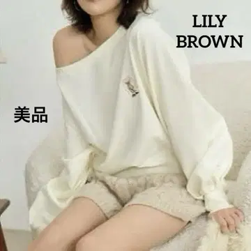 LILY BROWN 릴리 브라운 맨투맨 릴리 베어 리본
