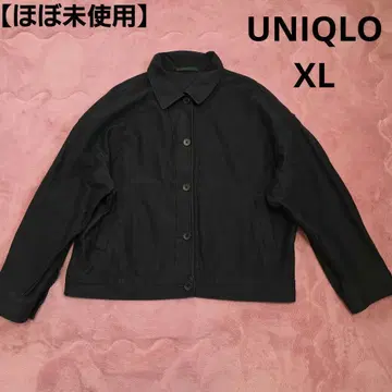 새상품급 [ 유니클로 ] 저지 릴랙스 자켓 블랙 여성용 캐주얼 XL