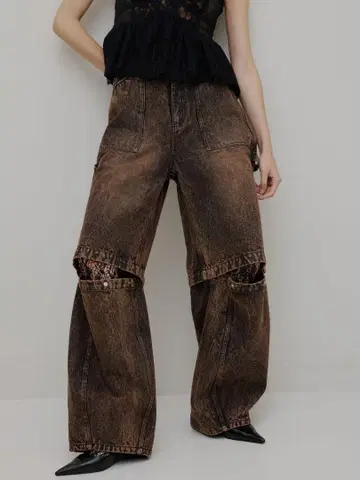 AmeriVINTAGE MEDI 2WAY REMOVE 데님 팬츠
