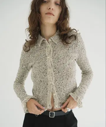 CLANE MIX MESH GATHER SHIRT size1