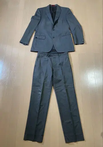 Alfani 수트 상하의 세트 100% 울 남성용 L 사이즈 그레이