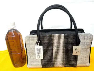새상품, 교토 블랙과 화이트 계열 기모노 가방