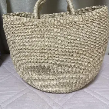 스트로우 핸들 토트백
