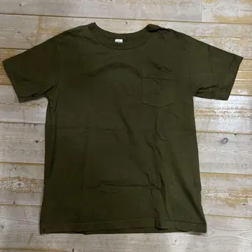 SPRUCE 올리브색 포켓T셔츠