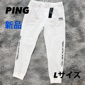 새상품 PING 핑 조거 팬츠 스트레치 허리밴딩 화이트 L