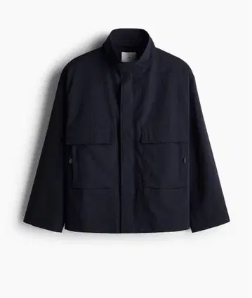 H&M 네이비 워터 레펠런트 나일론 자켓