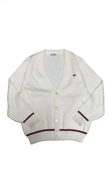 archive CHEMISE LACOSTE 화이트 가디건