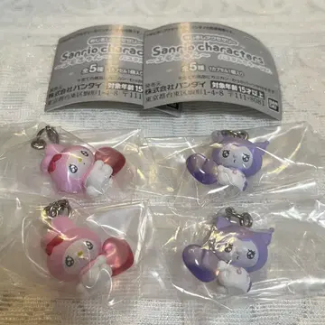 산리오 캐릭터즈 에모큥 마이멜로디 2점 쿠로미 2점 세트