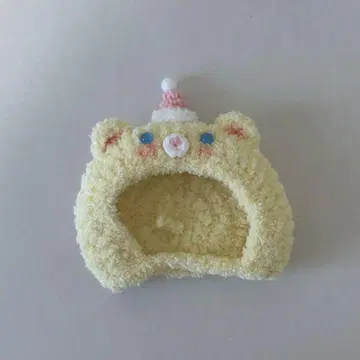 봉제 인형  모자 모자 곰 옐로우 컬러