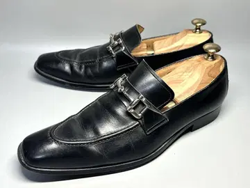 REGAL 24.5cm 가죽 비트 로퍼 리걸 남성용 블랙 가죽 신발