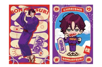 카리스마 축 4주년 카리스마 본 축제 엽서 미니 아크릴 스탠드 세트