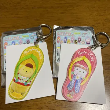 푸딩 키티 비치 샌들형 아크릴 키링