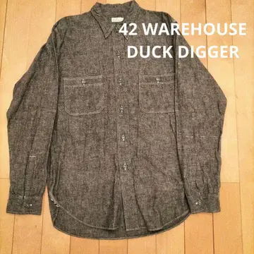 42 WAREHOUSE DUCK DIGGER 샴브레이 셔츠