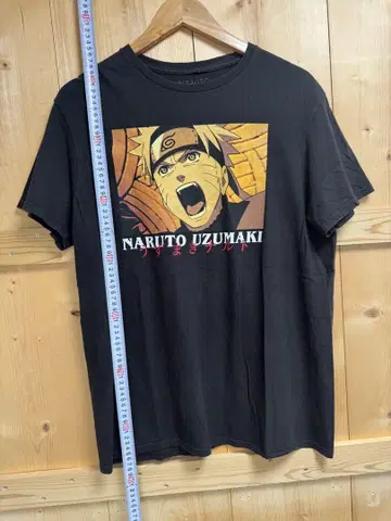 나루토 돌풍전 T셔츠 NARUTO UZUMAKI 블랙 L사이즈