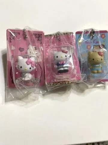 HELLO KITTY 패키지 미니어처 컬렉션 3개 세트