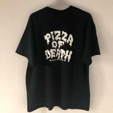 미사용 새상품 Pizza of Death 블랙 T셔츠 XL사이즈