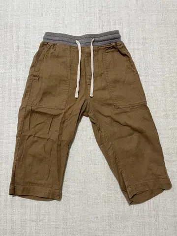 브라운 코튼 카고 팬츠