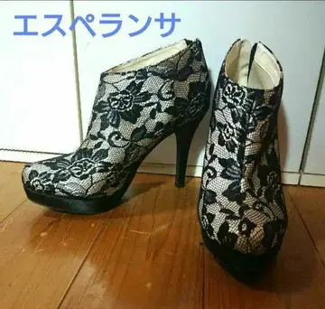 에스페란자 레이스 앵클부츠 23.5cm 숏부츠