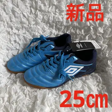 택 포함 새상품! umbro 풋살화 25.0cm 파랑 블루 체육관