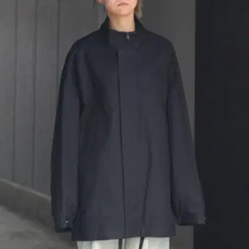 [ stein ] OVERSIZED ZIP UP HALF COAT