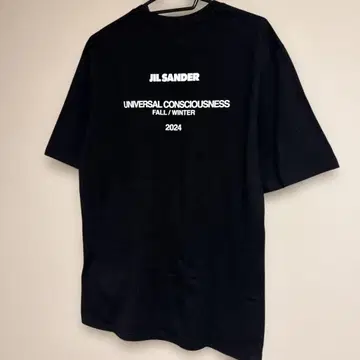 질 샌더 블랙 로고 T셔츠