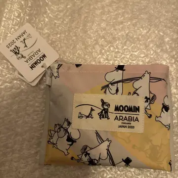 만박 무민 적십자 에코백 핑크