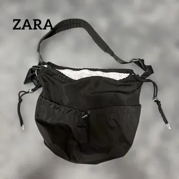 ZARA 2024ss 나일론 버킷 백 드로스트 숄더