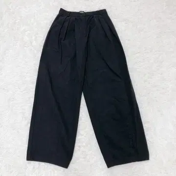 nokcha 와이드 코쿤 팬츠 블랙 턱 팬츠