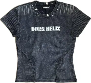 [ DORN HELIX ] PIERCING RIB KNIT TEE
