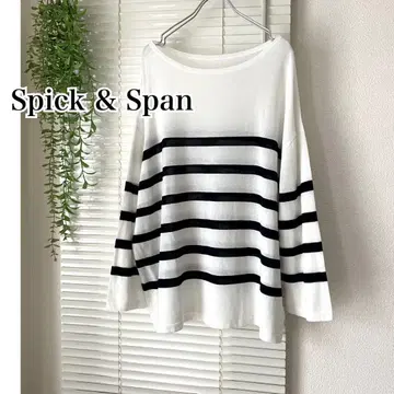 2024 SS Spick & Span 보트넥 시어 루즈 니트