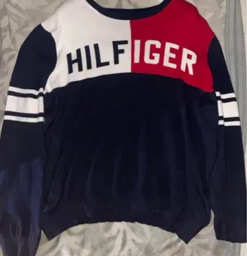 TOMMY HILFIGER 컬러 블록 트레이닝복 M