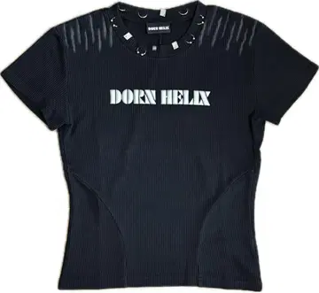 [ DORN HELIX ] PIERCING RIB KNIT TEE