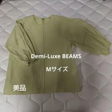 Demi-Luxe BEAMS 벌룬 슬리브 셔츠 옅은 옐로우 컬러