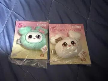 TWICE LOVELYS GiGO 봉제 인형 헤어 클립 2개 세트