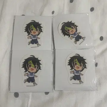 니지산지 이나미 라이 바닷가 휴게소 캔뱃지 스티커 x 4
