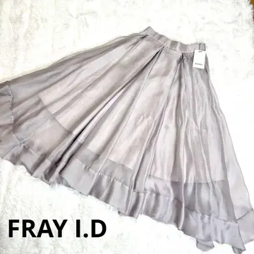 [ 택 포함 새상품 ] FRAY I.D 프레이 아이디 플레어 스커트 새틴