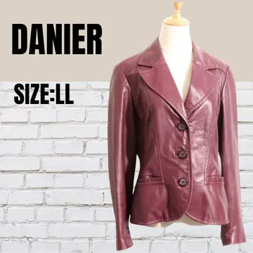 DANIER 다니엘 아우터 가죽 자켓 안감 페이즐리 무늬 천연 가죽