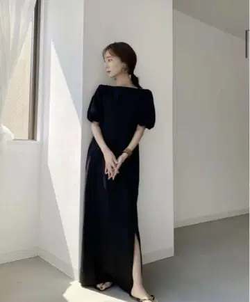louren 퍼프 슬리브 원피스