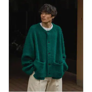 택 포함 새상품 stein(슈타인)/KID MOHAIR CARDIGAN
