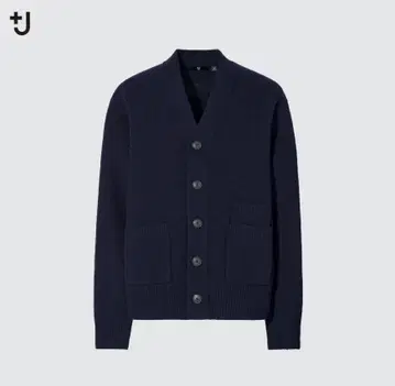 UNIQRO +J 프리미엄 라무 V넥 가디건 (긴팔) L