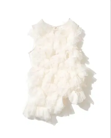 NOTRE emor asymmetry tulle top