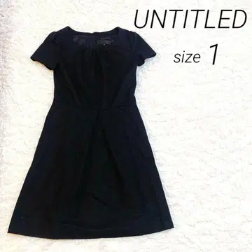 [ 새상품급 ] UNTITLED 원피스 반팔 롱 원피스 1 블랙